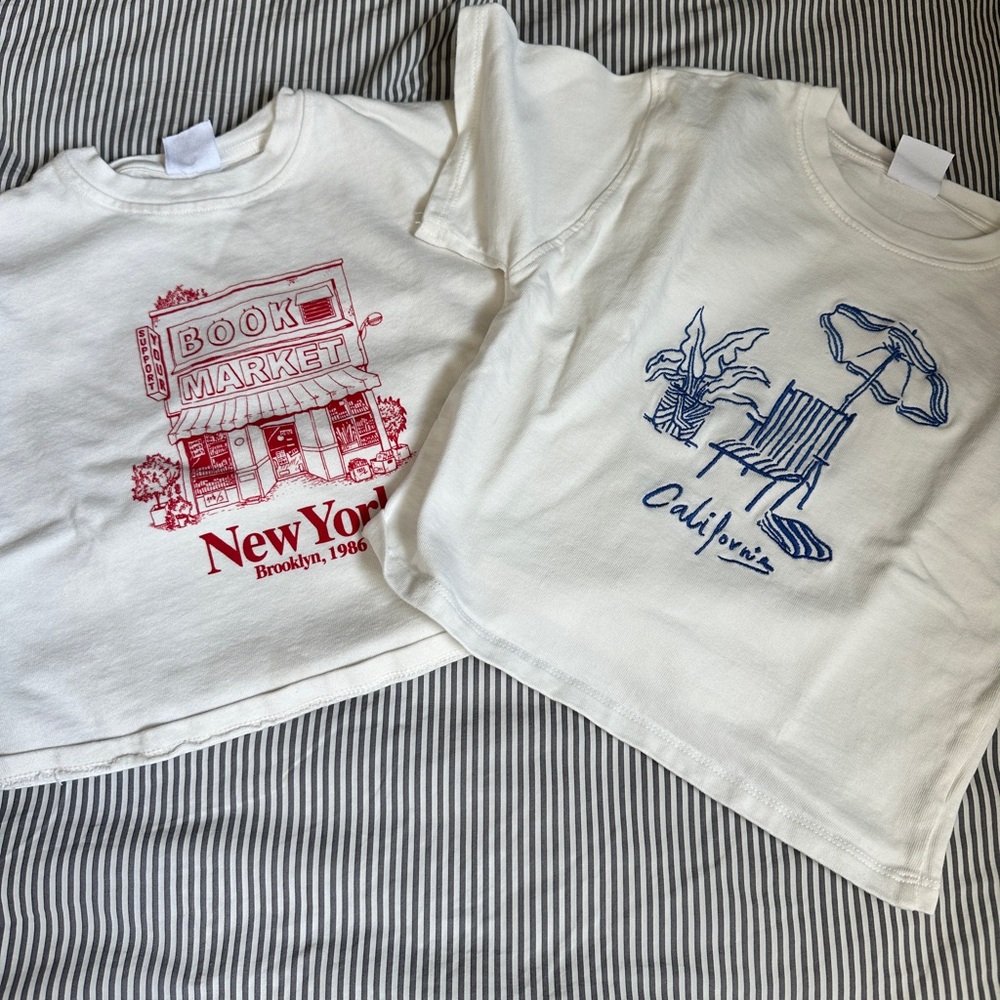 Zara Kids Graphic Tees - New York & California